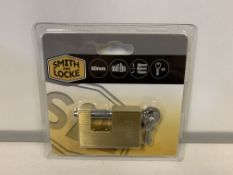 30 X BRAND NEW BOXED SMITH AND LOCKE 60MM PADLOCKS WITH KEYS