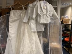 4 X CHILDRENS WHITE WEDDING/PROM OUTFITS