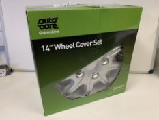 4 X BRAND NEW SETS OF 4 14 INCH WHEEL COVER SETS (257/23)