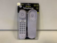 19 X BRAND NEW BENROSS SLIMLINE TELEPHONES (754/23)