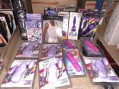 ADULT TOY LOT INCLUDING MAGNETIC POWER RING, UNDERWEAR, PASSION BULLETS ETC