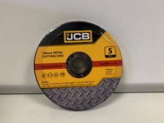 10 X BRAND NEW PACKS OF JCB 125MM METAL CUTTING DISKS