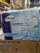 (Z2) PALLET TO CONTAIN 40 x NEW SEALED PACKS OF 46 TENA COMFORT PLUS PADS. UNISEX. RRP £19.15 PER