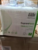 (H39) PALLET TO CONTAIN 48 x NEW SEALED PACKS OF 20 LILLIE SUPREMFORM 100% BREATHABLE SHAPED PADS