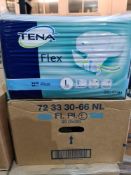 (Z3) PALLET TO CONTAIN 48 x NEW SEALED PACKS OF 30 TENA FLEX SUPER LARGE PADS. UNISEX. RRP £22 PER