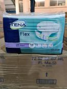 (Z7) PALLET TO CONTAIN 48 x NEW SEALED PACKS OF 22 TENA FLEX MAXI MEDIUM PADS. UNISEX. RRP £20.55