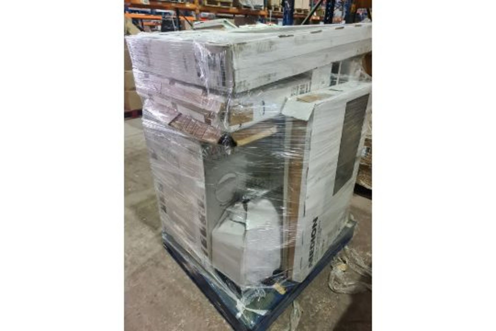 (M10) PALLET TO CONTAIN 9 VARIOUS ITEMS TO INCLUDE AMBIANO CHEST FREEZER, 43 INCH MEDION SMART TV - Image 2 of 2
