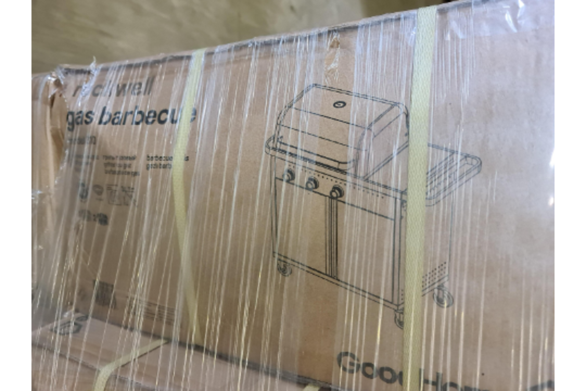 PALLET TO CONTAIN 6 x NEW BOXED ROCKWELL MODEL 310 GAS BBQ. NOTE: BOX 2 ONLY.