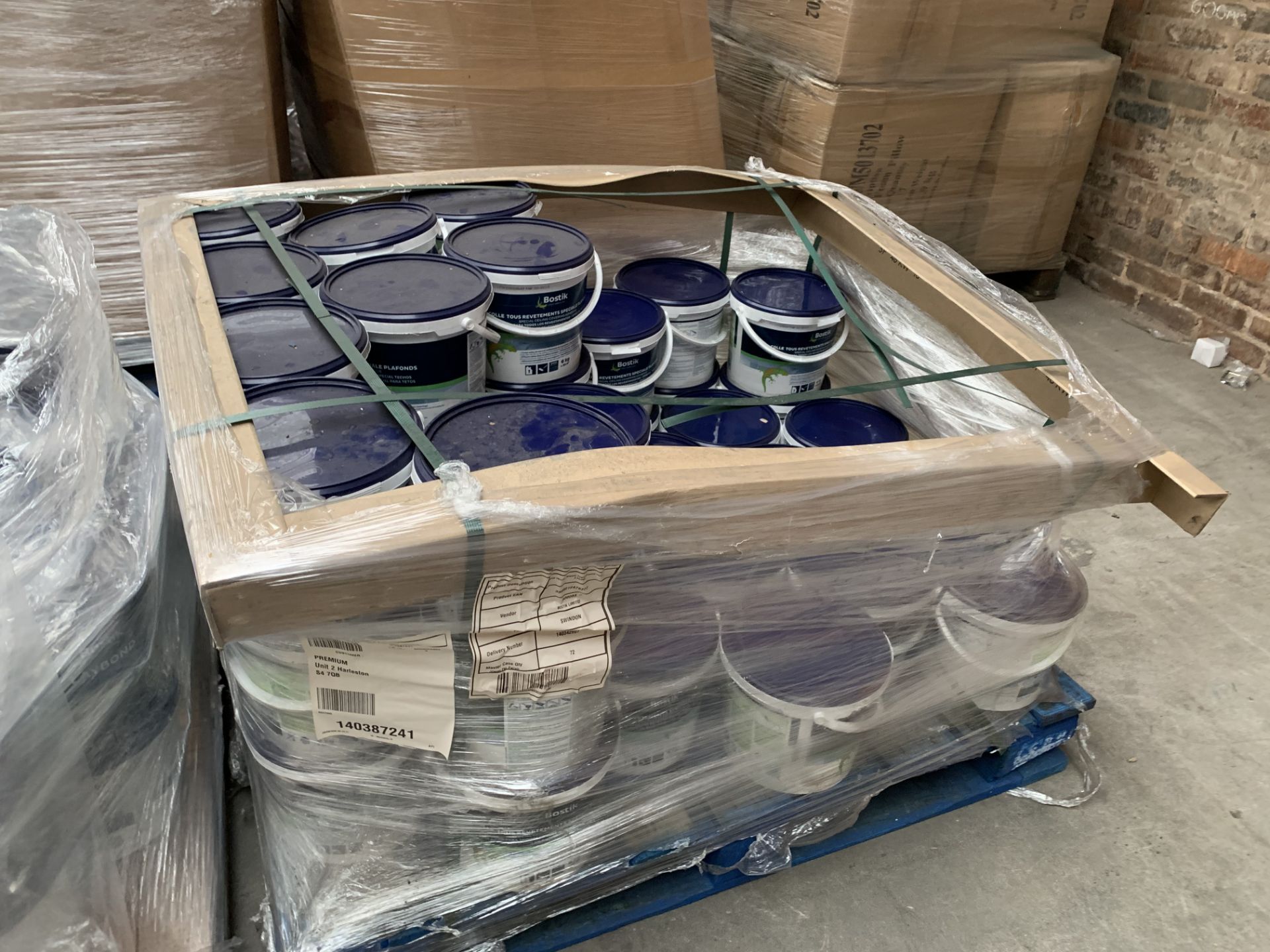 PALLET OF 46 X BOSTIK 6KG TUBS OF SPECIAL CEILING COVERING ADHESIVE