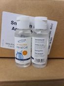 PALLET TO CONTAIN 1,500 x NEW SEALED SNOWDEN 50ML ANTI-BACTERIAL HAND GEL. CONTAINS 70% ALCOHOL. EXP