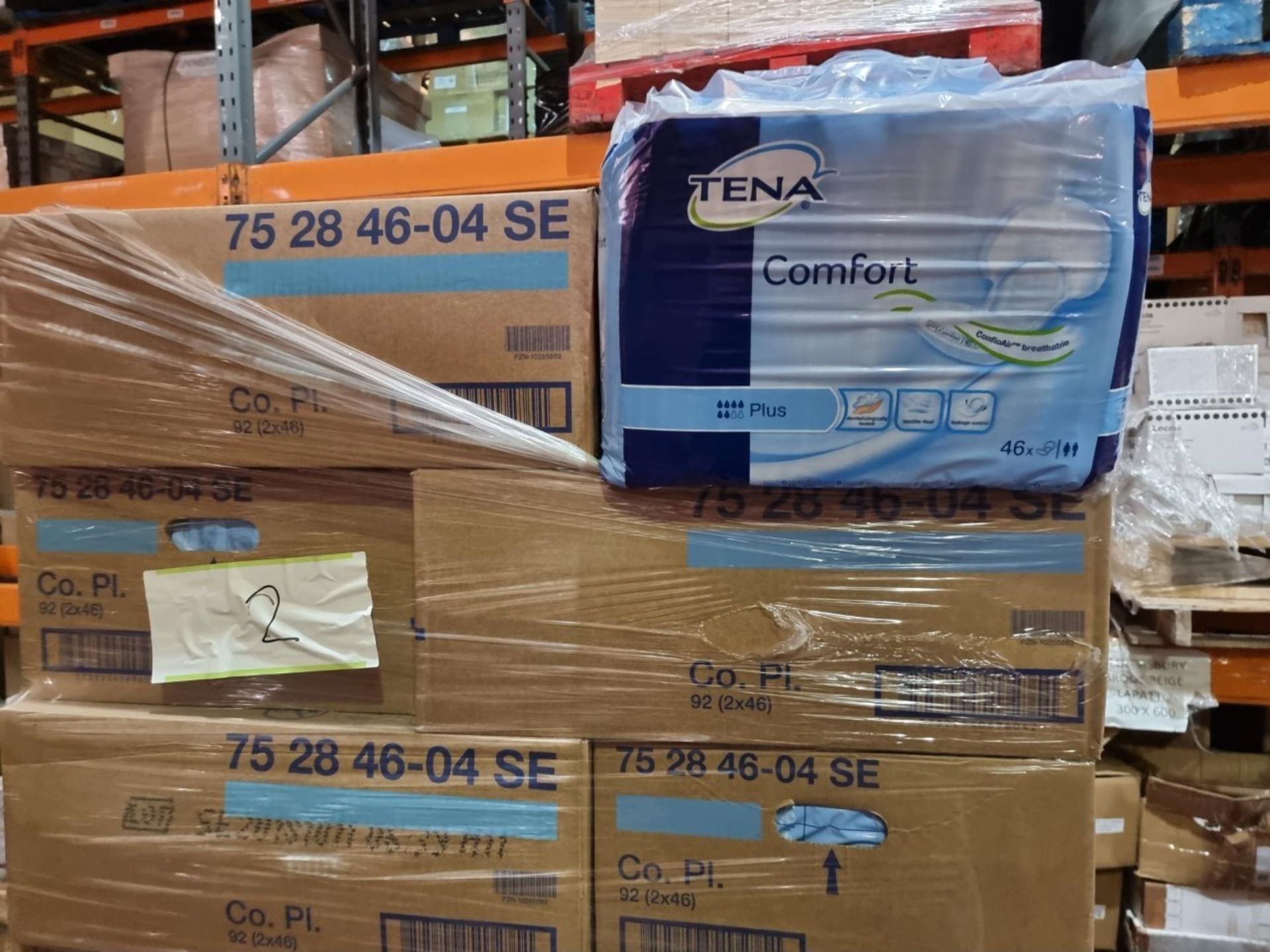 NO VAT (J103) PALLET TO CONTAIN 30 x NEW SEALED PACKS OF 46 TENA COMFORT PLUS PADS - Image 2 of 2