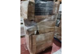 (P1) LARGE PALLET TO CONTAIN VARIOUS ITEMS TO INCLUDE SHOWER DOOR, VANITY UNIT, WETROOM PANEL