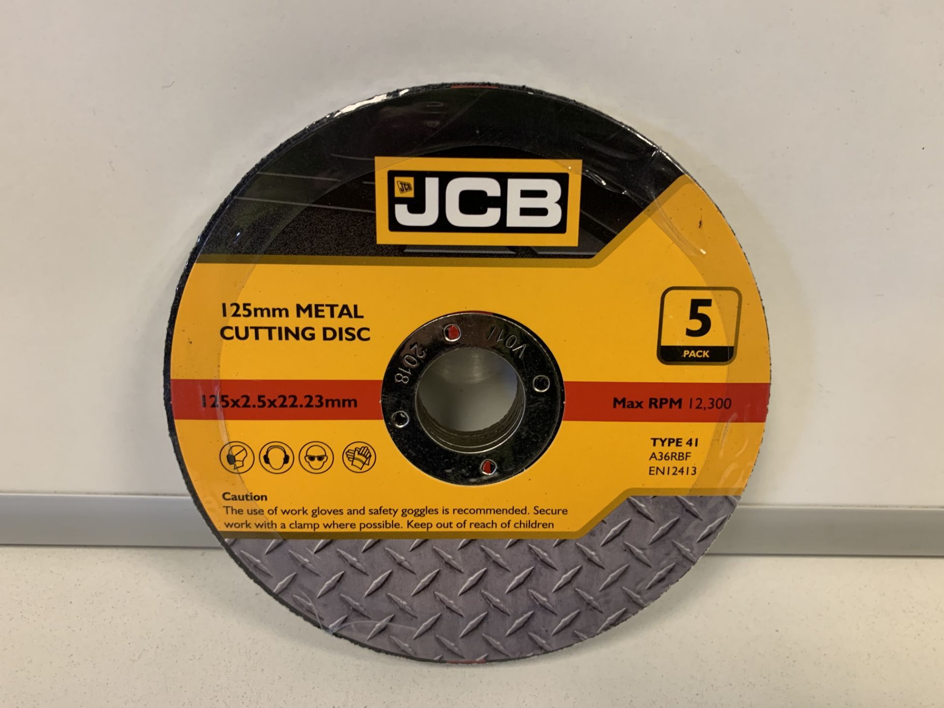 10 X BRAND NEW PACKS OF JCB 125MM METAL CUTTING DISKS (229/23)