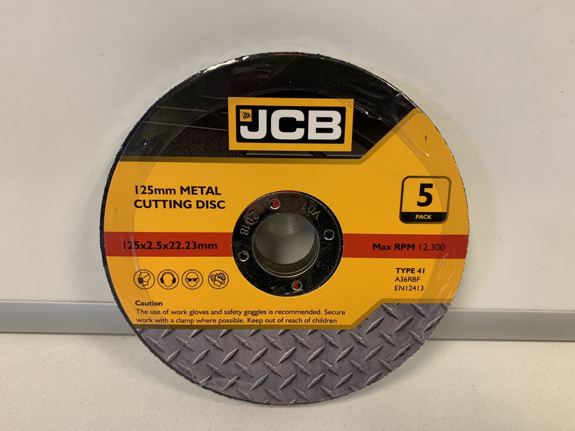 10 X BRAND NEW PACKS OF JCB 125MM METAL CUTTING DISKS (230/23)