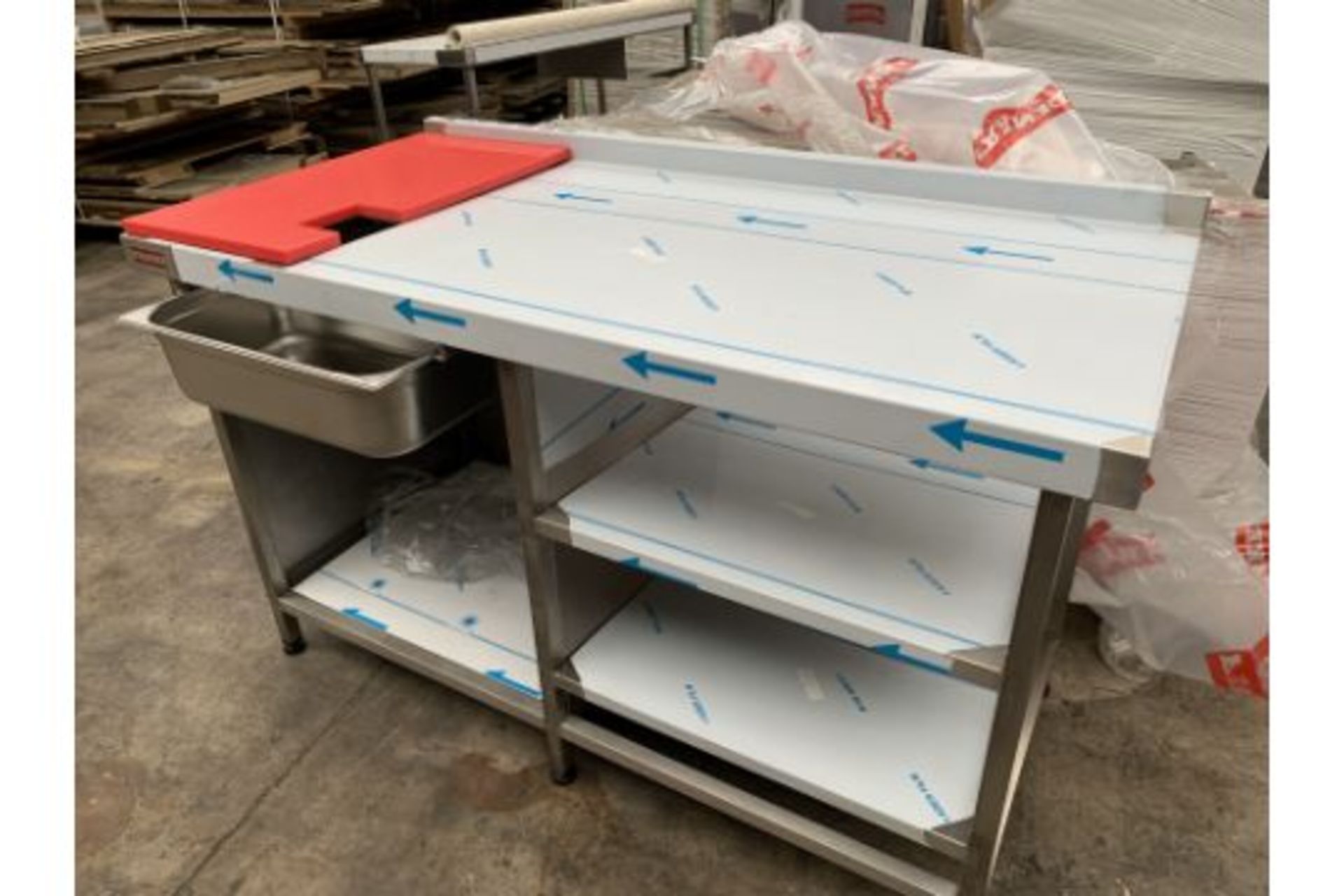 BRAND NEW FRANKE PROFESSIONAL CATERING CHICKEN UNPACK BENCH (192/23)