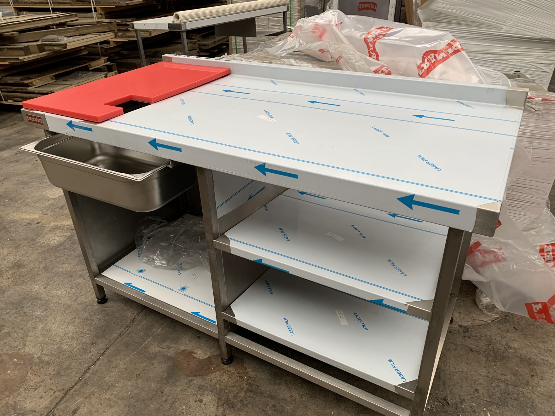 BRAND NEW FRANKE PROFESSIONAL CATERING CHICKEN UNPACK BENCH (193/23)