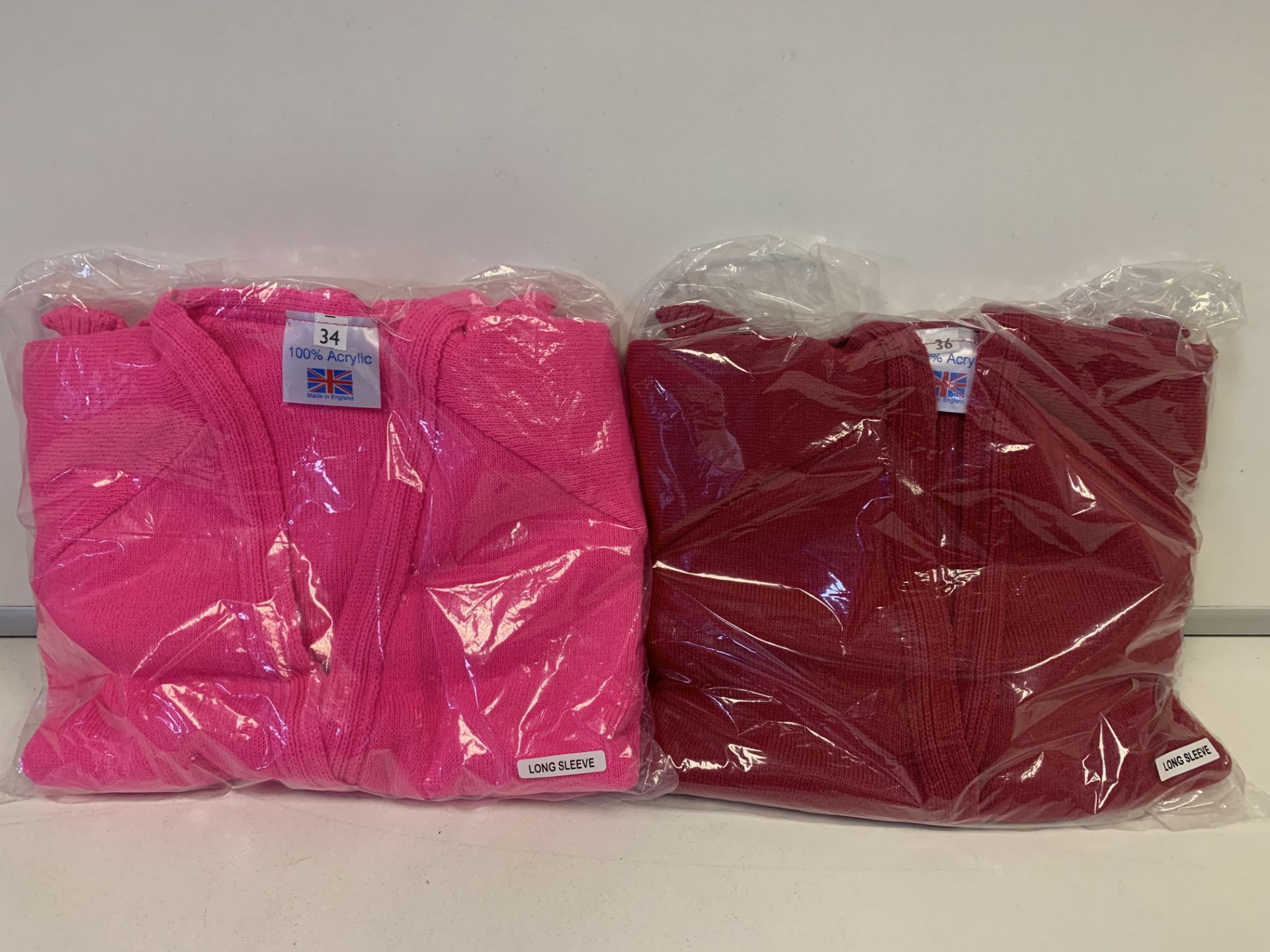 34 X BRAND NEW KNITTED DANCE CARDIGANS/WRAPS ASSORTED COLOURS AND SIZES (61/23)