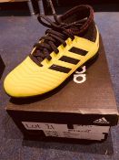 NEW AND BOXED ADIDAS PREDATOR BLACK/RED/YELLOW/ UK12