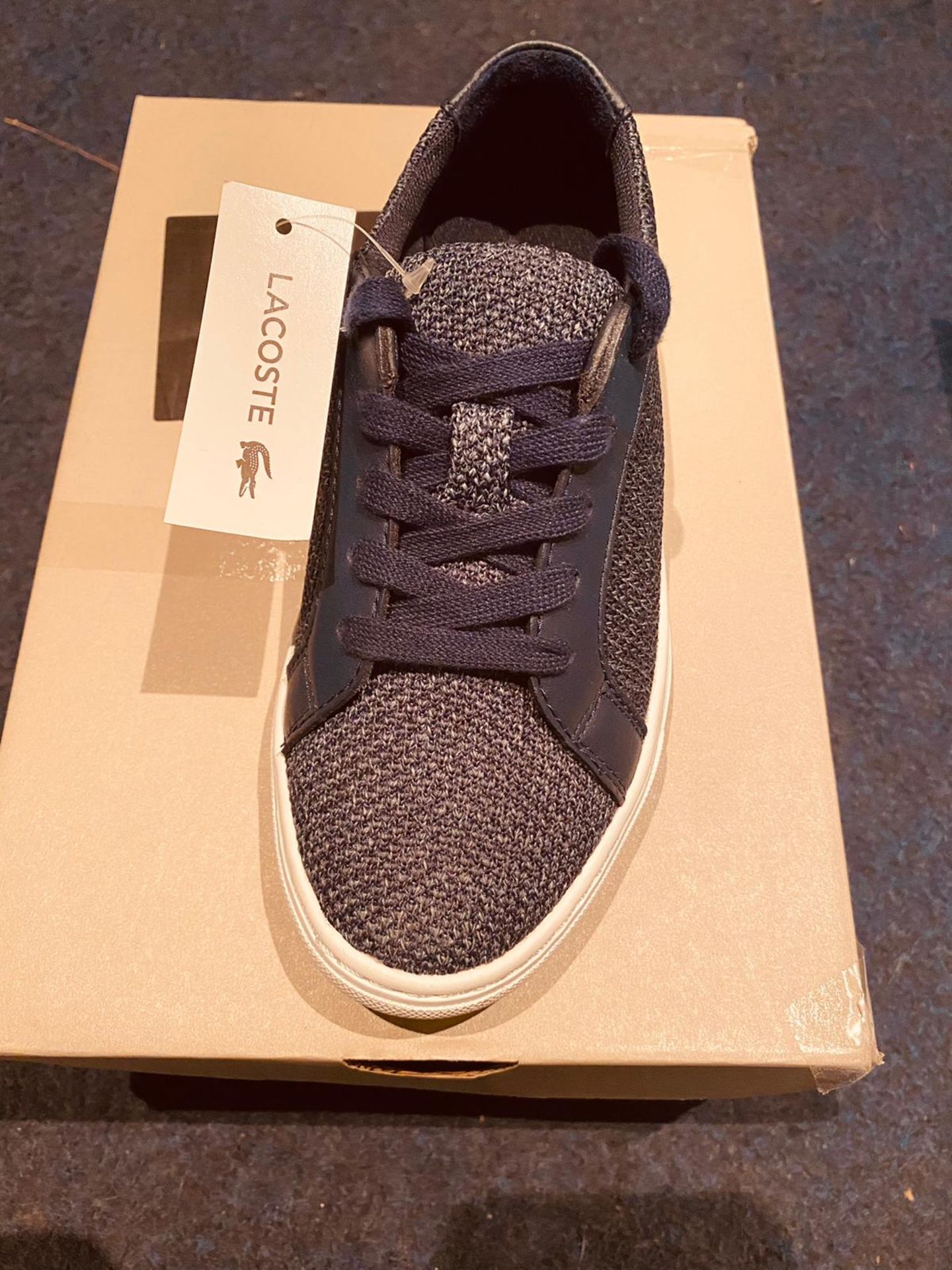 NEW & BOXED LACOSTE NAVY I-12 - Image 2 of 2