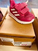 NEW & BOXED ADIDAS MAGENTA INFANT 4