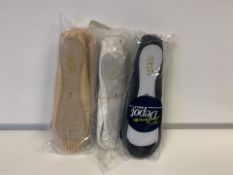 50 X LADIES BALLET DANCE SHOES BLACK, WHITE AND NUDE IN VARIOUS SIZES (919/2)