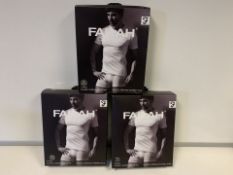 5 X BRAND NEW PACKS OF 2 FARAH CLASSIX WHITEB UNDER LAYER T SHIRTS SIZE MEDIUM (764/2)