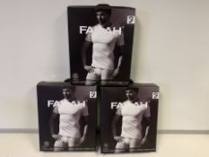 5 X BRAND NEW PACKS OF 2 FARAH CLASSIX WHITEB UNDER LAYER T SHIRTS SIZE 3XL (766/2)