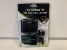 24 X BRAND NEW ROCKLAND 12V MULTISOCKETS WITH USB (274/2)
