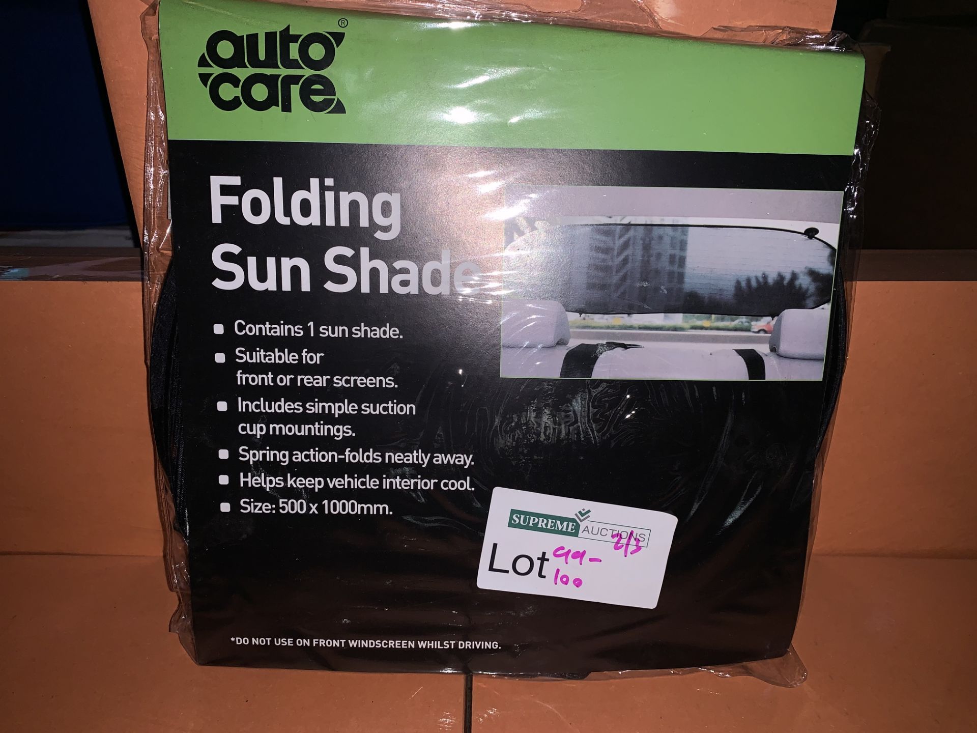 40 X BRAND NEW AUTOCARE FOLDING SUN SHADES (99/2)