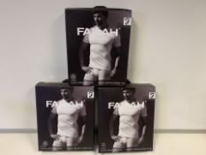 5 X BRAND NEW PACKS OF 2 FARAH CLASSIX WHITEB UNDER LAYER T SHIRTS SIZE 5XL (774/2)