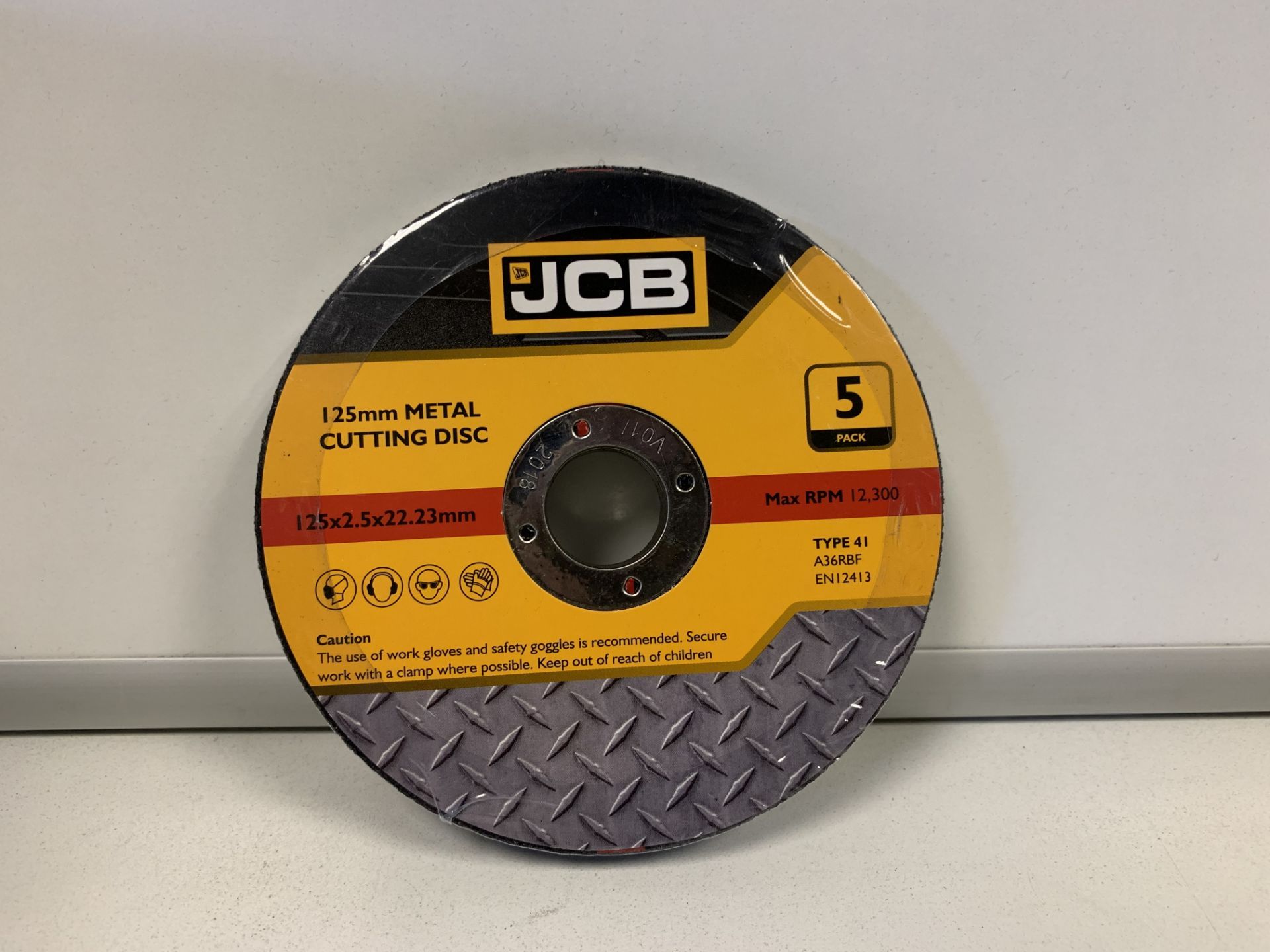 10 X BRAND NEW PACKS OF JCB 125MM METAL CUTTING DISKS (667/2)