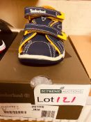 NEW & BOXED TIMBERLAND NAVY SANDAL UK INFANT 11