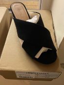 NEW & BOXED JD WILLIAMS BLACK SANDALS HEELS UK 6