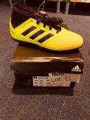 NEW AND BOXED ADIDAS PREDATOR BLACK/RED/YELLOW/ UK12