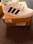 NEW AND BOXED WHITE ADIDAS UK 2