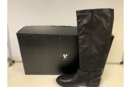 3 X BRAND NEW PAIRS OF BLACK LOLA KNEE RIDING BOOTS BY VERY SIZE 4 (634/2)