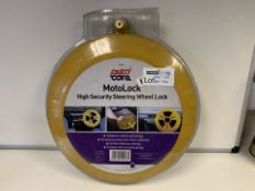 BRAND NEW AUTOCARE MOTOLOCK HIGH SECURITY STEERING WHEEL LOCK (233/2)