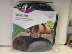 24 X BRAND NEW VERVE 140L STAND UP CLEARAWAY BAGS (250/2)