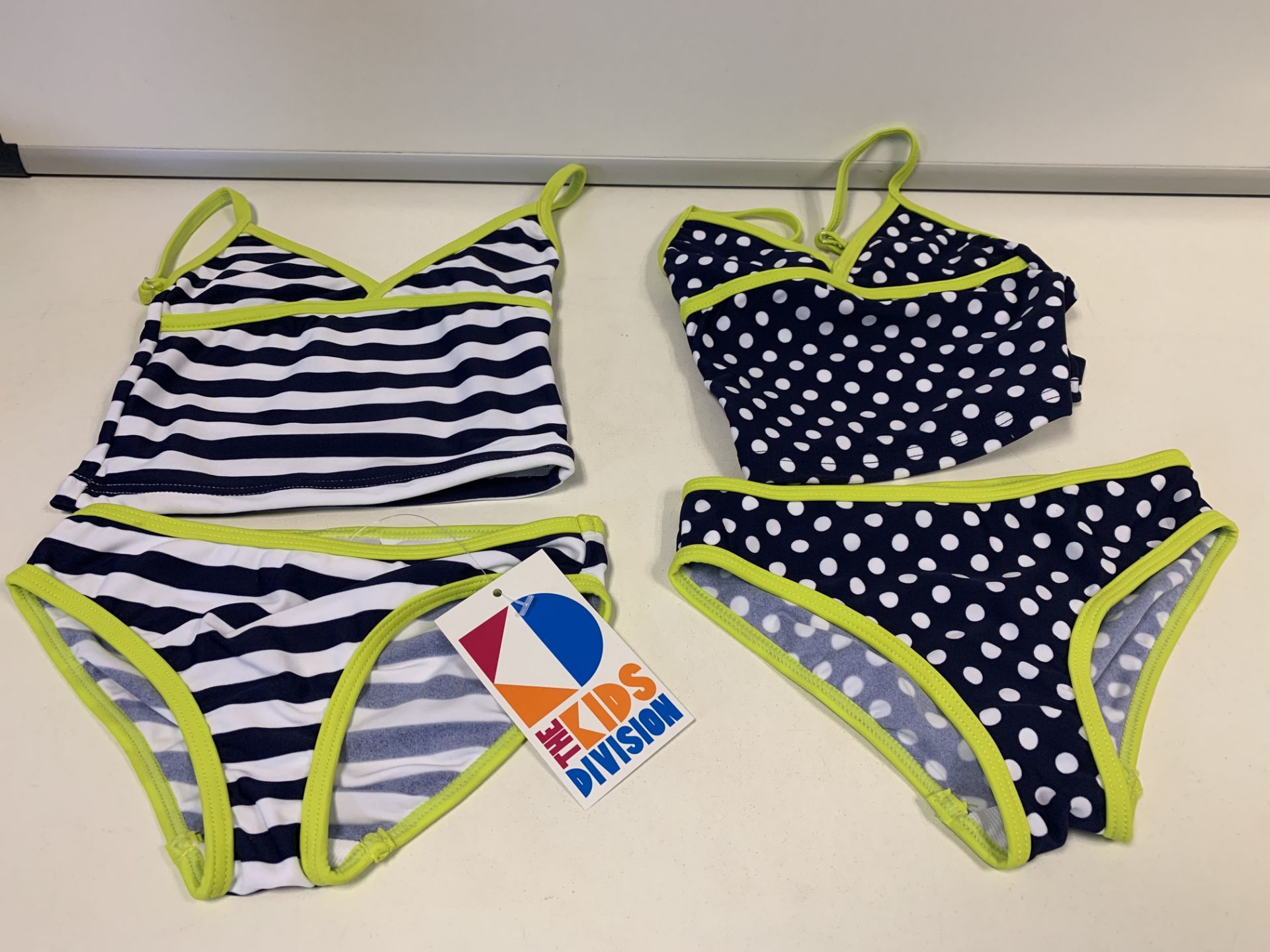 (NO VAT) 14 X BRAND NEW KIDS STUFF PACK OF 2 SWIMSUITS (2 PIECE) AGE 2-3 (39/2)