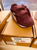 NEW & BOXED PUMA VELCROW BURGUNDY TRAINER UK INFANT 8