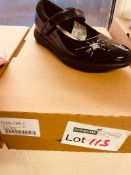 NEW & BOXED CLARKS BLACK PATEN UK INFANT 13