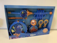 12 X BRAND NEW DISNEY FINDING DORY MUSIC SETS INCLUDING DRUMS, TRUMPET, TAMBOURINE ETC