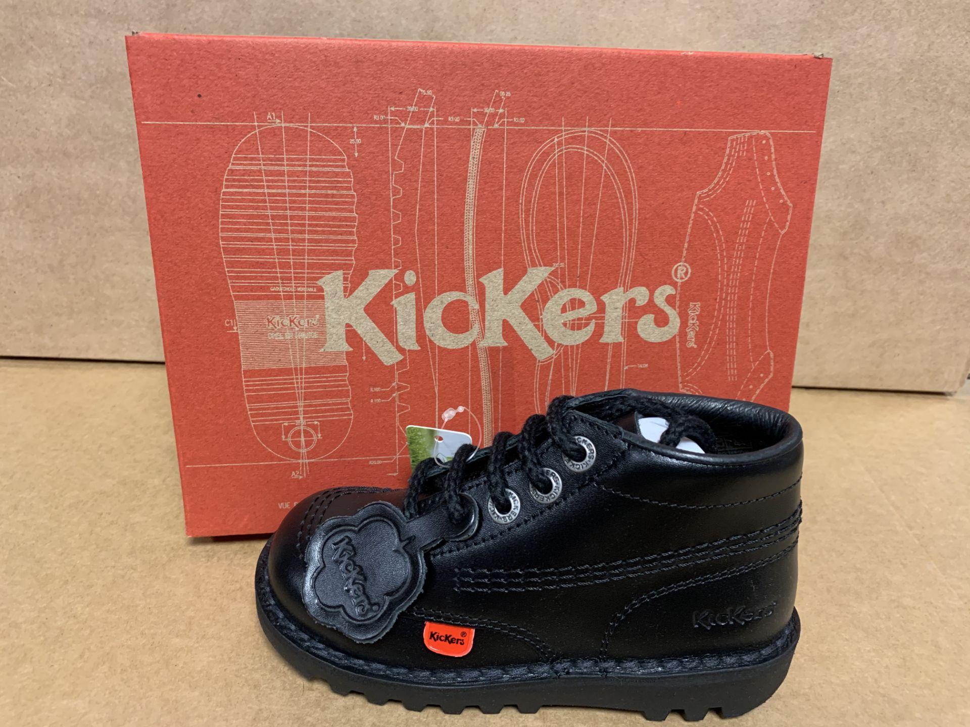 (NO VAT) 3 X BRAND NEW KICKERS KICK HI I CORE SHOES SIZE i9