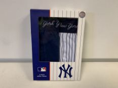 20 X BRAND NEW 2 PACK NEW YORK YANKEES BOXERS RED/NAVY SIZE MEDIUM AND LARGE