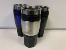 20 x FALCON 16oz INSULATED TRAVEL MUGS - IN VARIOUS COLOURS