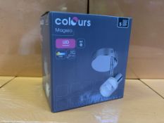 24 X BRAND NEW COLOURS MAGEIA LED SPOTLIGHTS IN 2 BOXES