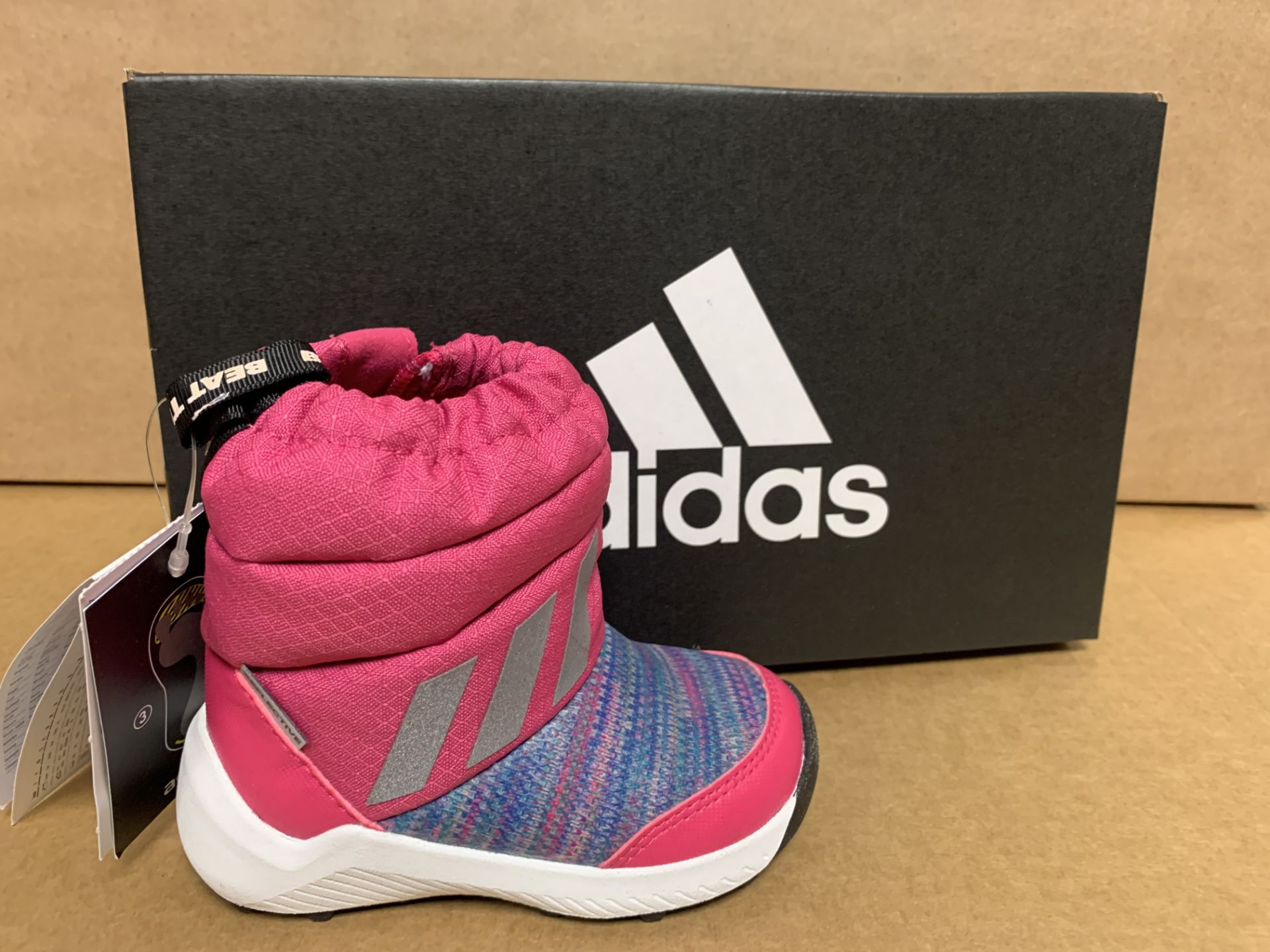 (NO VAT) 5 X BRAND NEW ADIDAS RAPIDA PINK SNOW BOOTS SIZE i4