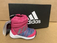 (NO VAT) 4 X BRAND NEW ADIDAS RAPIDA PINK SNOW BOOTS SIZE i8