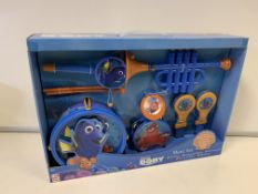 12 X BRAND NEW DISNEY FINDING DORY MUSIC SETS INCLUDING DRUMS, TRUMPET, TAMBOURINE ETC