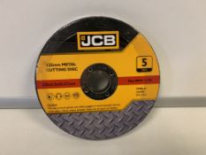 20 X PACKS OF 5 JCB METAL CUTTING DISCS SIZE 125 X 2.5 X 22